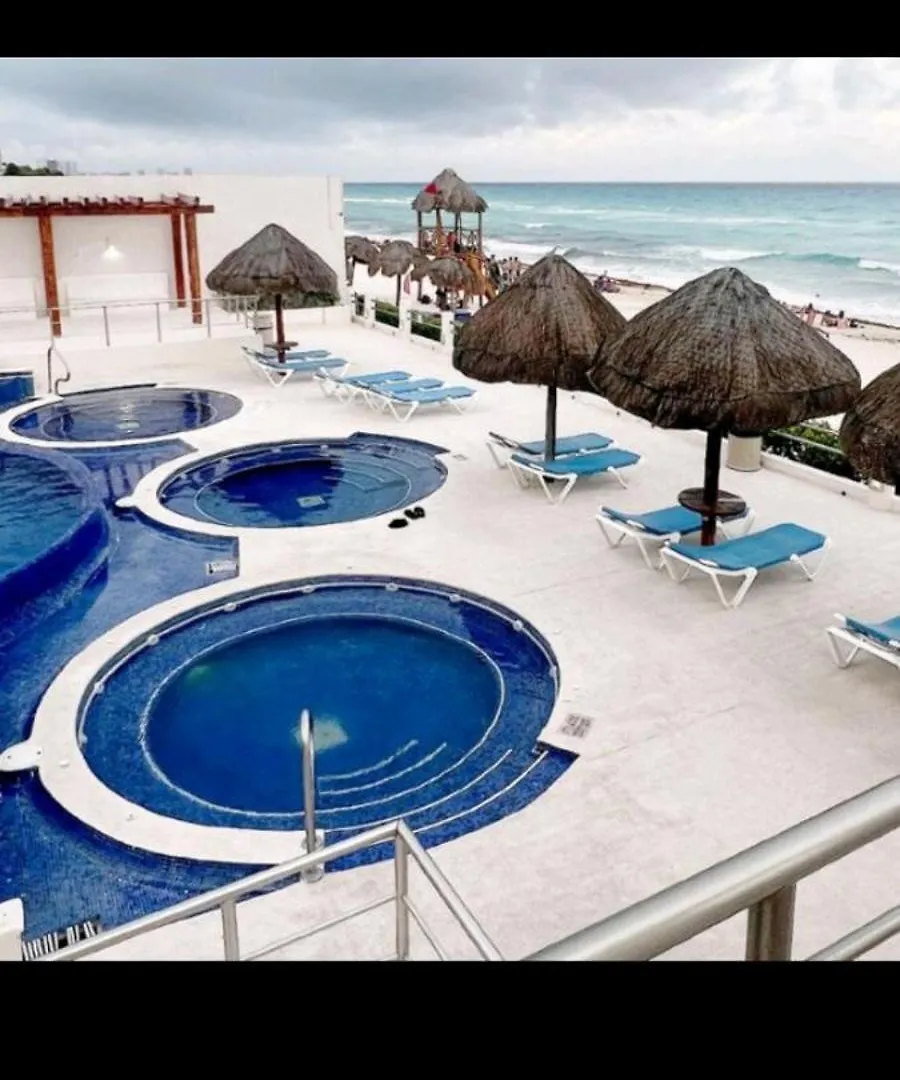 Lägenhet Ocean Front Beautiful Villa Cancún Mexiko